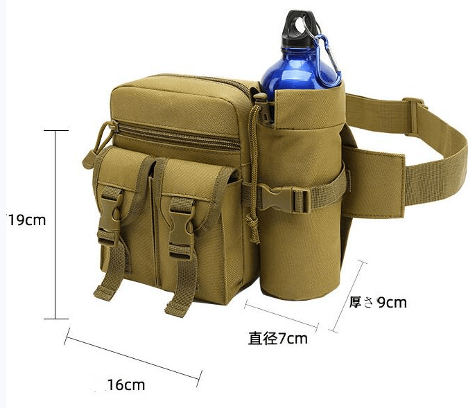 アウトドアスポーツ ランニング  ウエストポーチローア  戦術水筒 ウエストポーチ